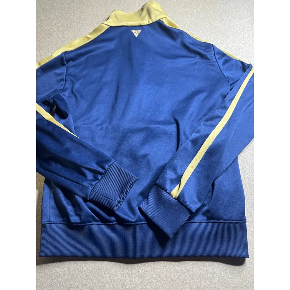 Puma Arsenal FC Track Jacket Mens Medium Navy Blue Gold Fly Emirates Full Zip